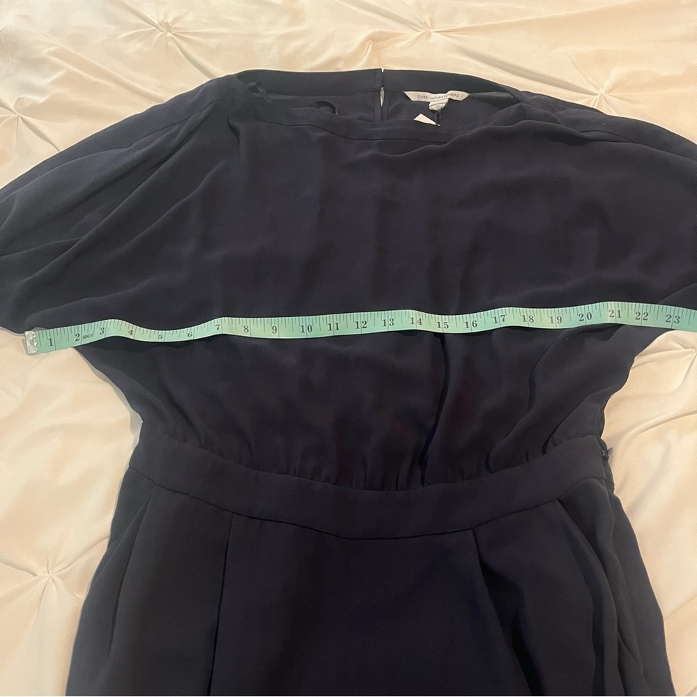Diane Von Furstenberg Deep Blue Jumpsuit 10 - Picture 5 of 8